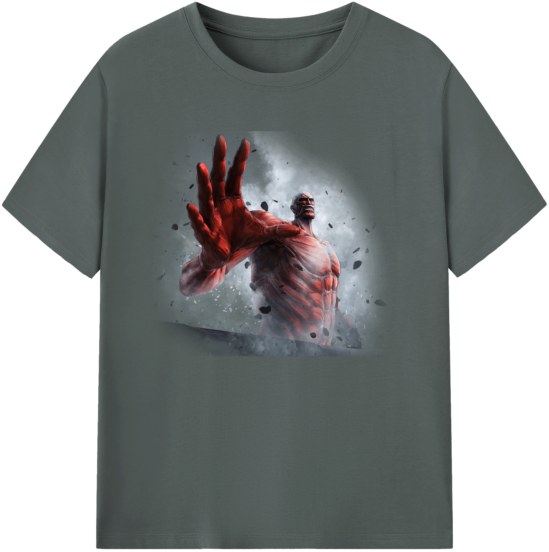 （画像用） 進撃の巨人 Attack on Titan 綿100％ メンズ半袖Tシャツ｜肌触りやわらか＆通気性
